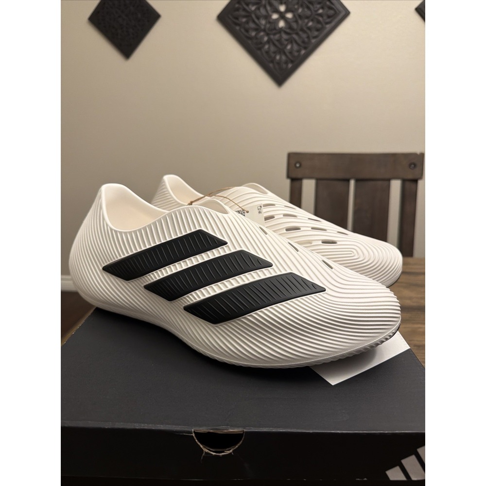 Adidas Men Purechill White Black Slip On Mens Size 13 ….F6